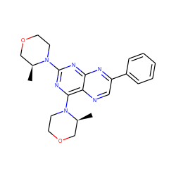 C[C@H]1COCCN1c1nc(N2CCOC[C@@H]2C)c2ncc(-c3ccccc3)nc2n1 ZINC000169058371