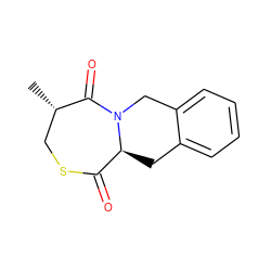 C[C@H]1CSC(=O)[C@@H]2Cc3ccccc3CN2C1=O ZINC000027877871