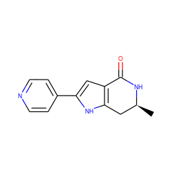 C[C@H]1Cc2[nH]c(-c3ccncc3)cc2C(=O)N1 ZINC000035822889