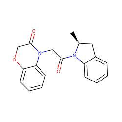 C[C@H]1Cc2ccccc2N1C(=O)CN1C(=O)COc2ccccc21 ZINC000001361576