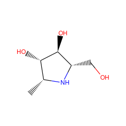 C[C@H]1N[C@@H](CO)[C@H](O)[C@H]1O ZINC000038847238