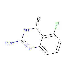 C[C@H]1NC(N)=Nc2cccc(Cl)c21 ZINC000029130506