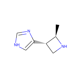 C[C@H]1NC[C@@H]1c1c[nH]cn1 ZINC000026499575