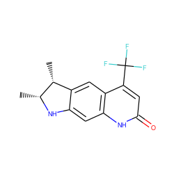 C[C@H]1Nc2cc3[nH]c(=O)cc(C(F)(F)F)c3cc2[C@H]1C ZINC000027851181