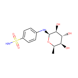 C[C@H]1O[C@@H](Nc2ccc(S(N)(=O)=O)cc2)[C@@H](O)[C@H](O)[C@H]1O ZINC000095607039