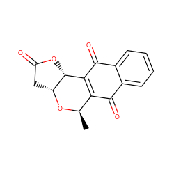 C[C@H]1O[C@@H]2CC(=O)O[C@@H]2C2=C1C(=O)c1ccccc1C2=O ZINC000040949447