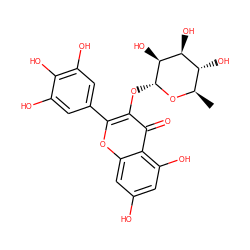 C[C@H]1O[C@H](Oc2c(-c3cc(O)c(O)c(O)c3)oc3cc(O)cc(O)c3c2=O)[C@@H](O)[C@@H](O)[C@@H]1O ZINC000012153442