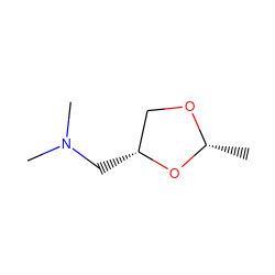 C[C@H]1OC[C@@H](CN(C)C)O1 ZINC000002015671