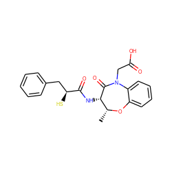 C[C@H]1Oc2ccccc2N(CC(=O)O)C(=O)[C@H]1NC(=O)[C@@H](S)Cc1ccccc1 ZINC000029484323