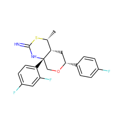 C[C@H]1SC(=N)N[C@@]2(c3ccc(F)cc3F)CO[C@@H](c3ccc(F)cc3)C[C@@H]12 ZINC001772631203