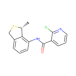 C[C@H]1SCc2cccc(NC(=O)c3cccnc3Cl)c21 ZINC000103178590