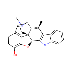 C[C@H]1c2c([nH]c3ccccc23)[C@H]2Oc3c(O)ccc4c3[C@@]23CCN(C)[C@H](C4)[C@H]13 ZINC000028523493