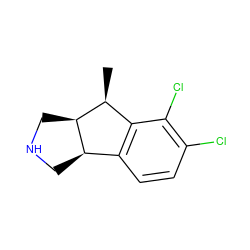 C[C@H]1c2c(ccc(Cl)c2Cl)[C@H]2CNC[C@H]21 ZINC000036270529