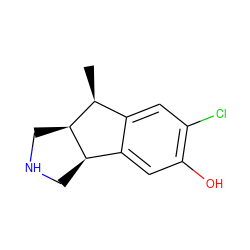 C[C@H]1c2cc(Cl)c(O)cc2[C@H]2CNC[C@H]21 ZINC000036270536