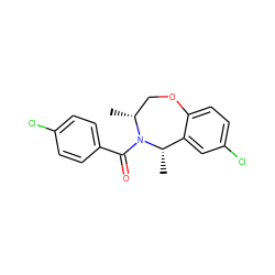 C[C@H]1c2cc(Cl)ccc2OC[C@@H](C)N1C(=O)c1ccc(Cl)cc1 ZINC000073139935