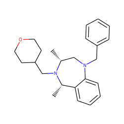 C[C@H]1c2ccccc2N(Cc2ccccc2)C[C@@H](C)N1CC1CCOCC1 ZINC001772582590