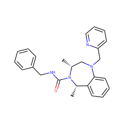 C[C@H]1c2ccccc2N(Cc2ccccn2)C[C@@H](C)N1C(=O)NCc1ccccc1 ZINC001772645733