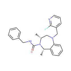 C[C@H]1c2ccccc2N(Cc2cccnc2F)C[C@@H](C)N1C(=O)NCc1ccccc1 ZINC001772611710