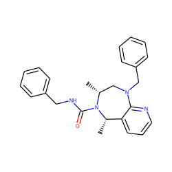 C[C@H]1c2cccnc2N(Cc2ccccc2)C[C@@H](C)N1C(=O)NCc1ccccc1 ZINC001772645216