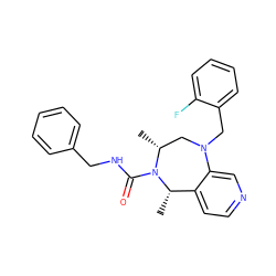 C[C@H]1c2ccncc2N(Cc2ccccc2F)C[C@@H](C)N1C(=O)NCc1ccccc1 ZINC001772576404