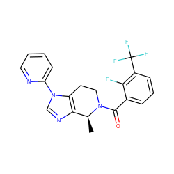 C[C@H]1c2ncn(-c3ccccn3)c2CCN1C(=O)c1cccc(C(F)(F)F)c1F ZINC000218412508