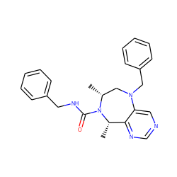 C[C@H]1c2ncncc2N(Cc2ccccc2)C[C@@H](C)N1C(=O)NCc1ccccc1 ZINC001772651928