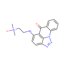 C[N+](C)([O-])CCNc1ccc2nnn3c4ccccc4c(=O)c1c23 ZINC000101321770