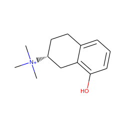 C[N+](C)(C)[C@@H]1CCc2cccc(O)c2C1 ZINC001772593483