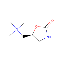 C[N+](C)(C)C[C@@H]1CNC(=O)O1 ZINC000096939007