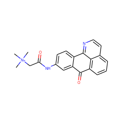 C[N+](C)(C)CC(=O)Nc1ccc2c(c1)C(=O)c1cccc3ccnc-2c13 ZINC000028902715