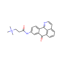 C[N+](C)(C)CCC(=O)Nc1ccc2c(c1)C(=O)c1cccc3ccnc-2c13 ZINC000028902719