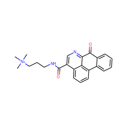 C[N+](C)(C)CCCNC(=O)c1cnc2c3c(cccc13)-c1ccccc1C2=O ZINC000043012234