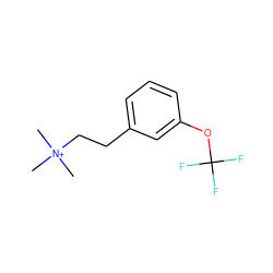 C[N+](C)(C)CCc1cccc(OC(F)(F)F)c1 ZINC001772607277