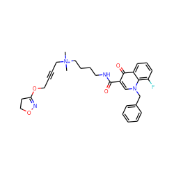 C[N+](C)(CC#CCOC1=NOCC1)CCCCNC(=O)c1cn(Cc2ccccc2)c2c(F)cccc2c1=O ZINC000299844771