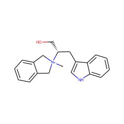 C[N+]1([C@H](CO)Cc2c[nH]c3ccccc23)Cc2ccccc2C1 ZINC000003953874