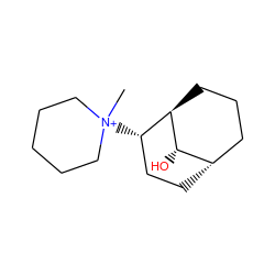 C[N+]1([C@H]2CC[C@H]3CCC[C@H]2[C@H]3O)CCCCC1 ZINC000100942483