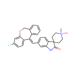 C[N+]1([O-])CCC2(CC1)C(=O)Nc1cc(/C=C3\c4ccccc4COc4cc(F)ccc43)ccc12 ZINC000653723339