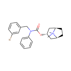 C[N+]1(C)[C@H]2CC[C@@H]1C[C@@H](OC(=O)N(Cc1cccc(Br)c1)c1ccccc1)C2 ZINC000101152049