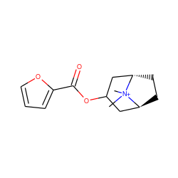 C[N+]1(C)[C@H]2CC[C@H]1CC(OC(=O)c1ccco1)C2 ZINC000100511493