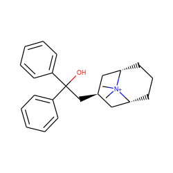 C[N+]1(C)[C@H]2CCC[C@@H]1C[C@@H](CC(O)(c1ccccc1)c1ccccc1)C2 ZINC000103235735