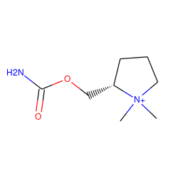 C[N+]1(C)CCC[C@H]1COC(N)=O ZINC000096939010