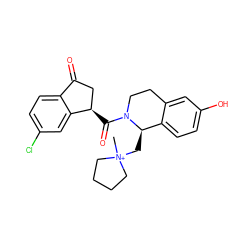 C[N+]1(C[C@@H]2c3ccc(O)cc3CCN2C(=O)[C@@H]2CC(=O)c3ccc(Cl)cc32)CCCC1 ZINC000209477103