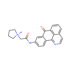 C[N+]1(CC(=O)Nc2ccc3c(c2)C(=O)c2cccc4ccnc-3c24)CCCC1 ZINC000028902606