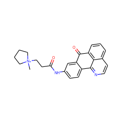 C[N+]1(CCC(=O)Nc2ccc3c(c2)C(=O)c2cccc4ccnc-3c24)CCCC1 ZINC000028902610