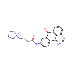 C[N+]1(CCCC(=O)Nc2ccc3c(c2)C(=O)c2cccc4ccnc-3c24)CCCC1 ZINC000028902627