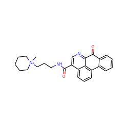 C[N+]1(CCCNC(=O)c2cnc3c4c(cccc24)-c2ccccc2C3=O)CCCCC1 ZINC000043010806