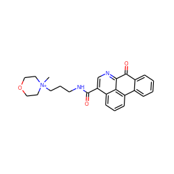 C[N+]1(CCCNC(=O)c2cnc3c4c(cccc24)-c2ccccc2C3=O)CCOCC1 ZINC000043020000