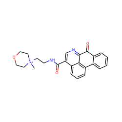 C[N+]1(CCNC(=O)c2cnc3c4c(cccc24)-c2ccccc2C3=O)CCOCC1 ZINC000043074884