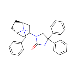 C[N+]1(Cc2ccccc2)[C@H]2CC[C@H]1CC(N1CC(c3ccccc3)(c3ccccc3)NC1=O)C2 ZINC000101078564