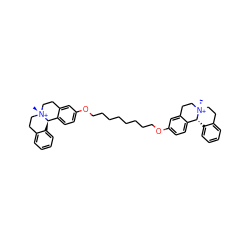 C[N@+]12CCc3ccccc3[C@@H]1c1ccc(OCCCCCCCCOc3ccc4c(c3)CC[N@@+]3(C)CCc5ccccc5[C@H]43)cc1CC2 ZINC000254103465